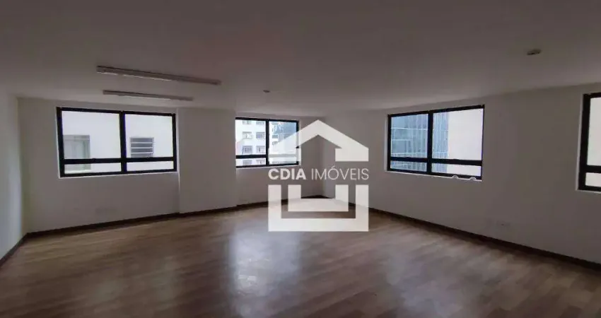 Conjunto comercial com 55 m² de área útil, 1 sala em vão livre, 2 banheiros e 1 vaga de garagem, localizado no jardim paulista.