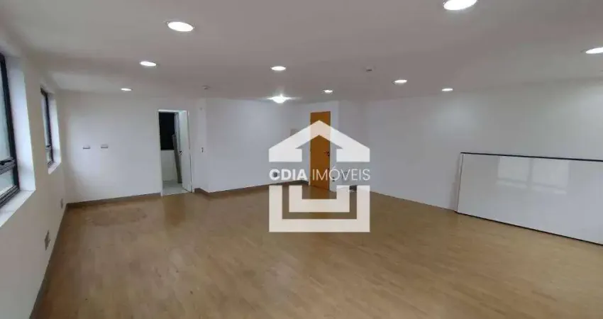 Conjunto comercial com 55 m² de área útil, 1 sala em vão livre, 2 banheiros e 1 vaga de garagem, localizado no jardim paulista.