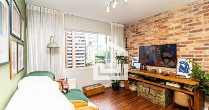 Apartamento com 2 dormitórios para alugar, 73 m² por R$ 7.232,95/mês - Moema - São Paulo/SP