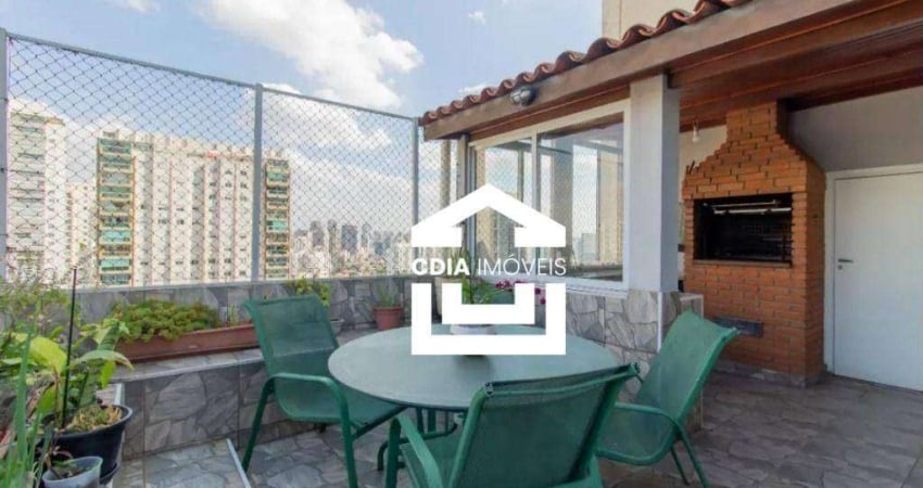 Cobertura com 4 dormitórios à venda, 195 m² por r$ 2.647.000,00 - campo belo - são paulo/sp