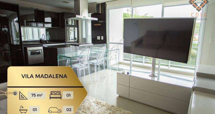 Apartamento Duplex com 1 dormitório, 75 m² - venda por R$ 1.000.000,00 ou aluguel por R$ 7.116,00/mês - Vila Madalena - São Paulo/SP