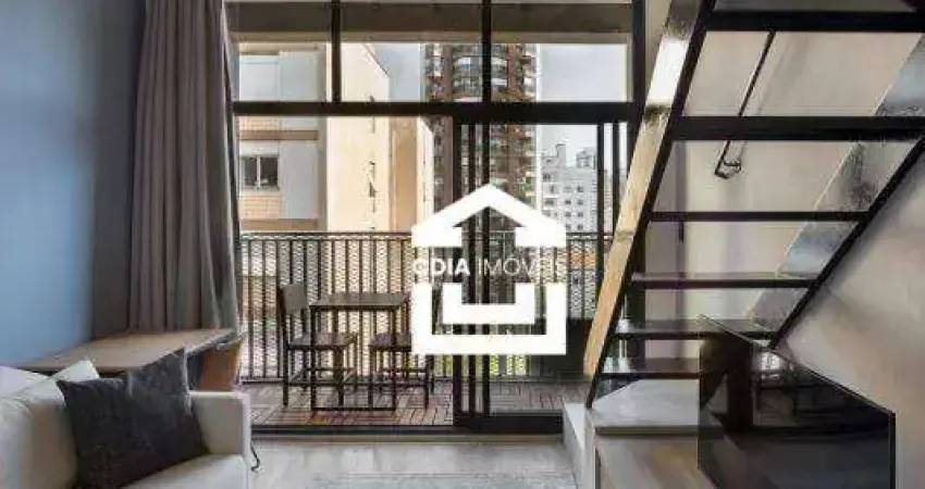 Apartamento com 1 dormitório, 32 m² - venda por r$ 630.000,00 ou aluguel por r$ 6.359,00 - pinheiros - são paulo/sp