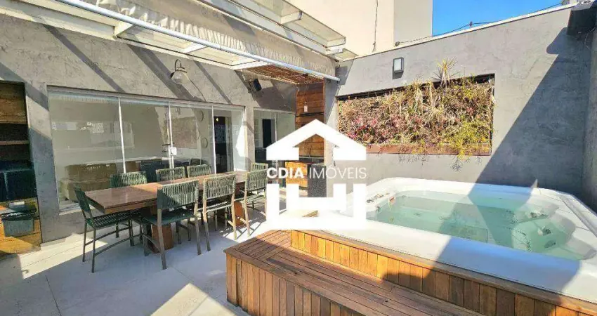 Cobertura com 2 dormitórios à venda, 118 m² - itaim - são paulo/sp