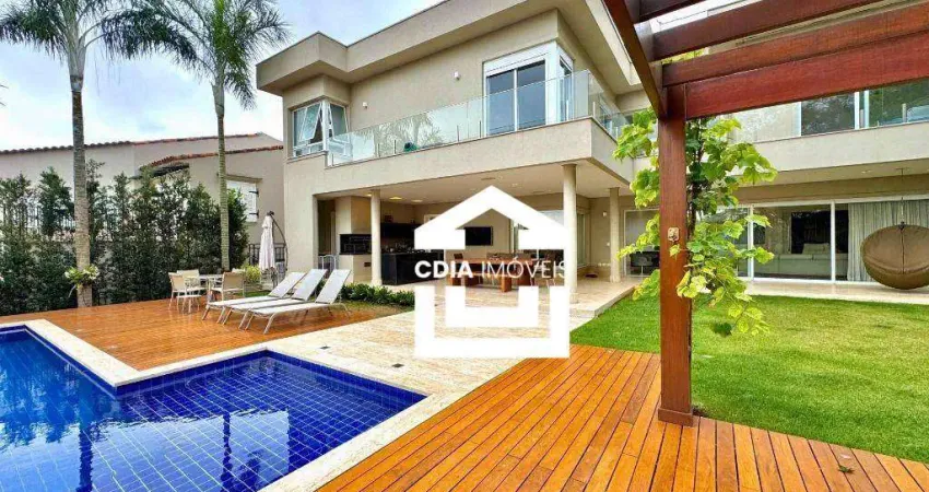 Casa com 4 dormitórios à venda, 600 m² por r$ 10.500.000,00 - tamboré 10 - santana de parnaíba/sp