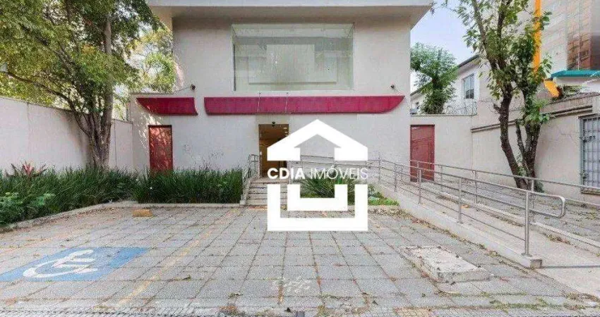 Casa comercial para venda e locação, com 13 salas, 9 banheiros e 3 vagas de garagem, localizado em pinheiros.