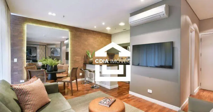 Apartamento com 1 dormitório, 65 m² - venda por r$ 2.150.000,00 ou aluguel por r$ 15.200,00/mês - itaim - são paulo/sp