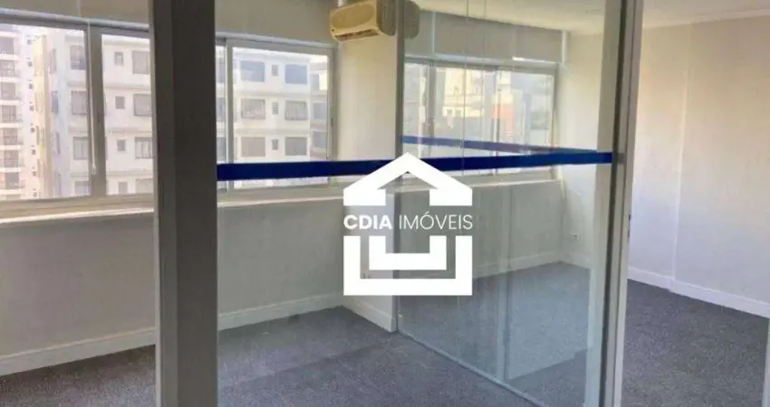 Conjunto comercial com 84,4 m² de área útil, 3 salas e 2 banheiros, localizado no jardim paulista.
