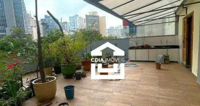 Apartamento garden com 3 dormitórios à venda, 152 m² por r$ 1.900.000,00 - bela vista - são paulo/sp