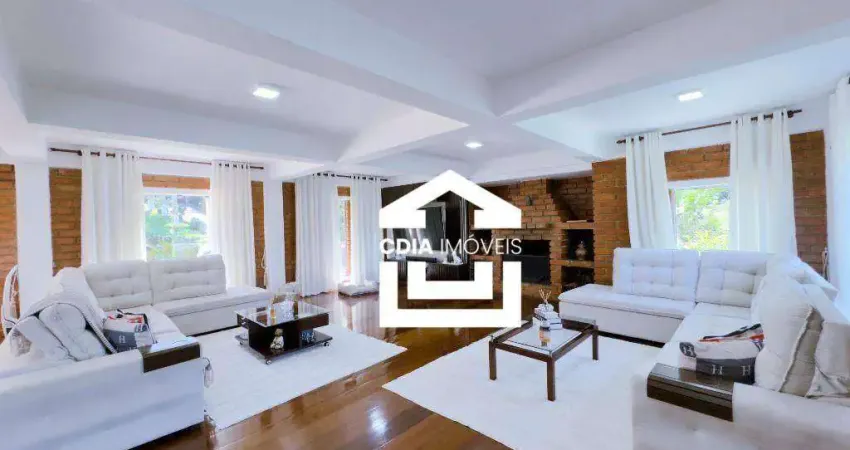 Casa com 7 dormitórios, 492 m² - venda por r$ 4.500.000 ou aluguel por r$ 25.578/mês - chácaras dos lagos - cotia/sp