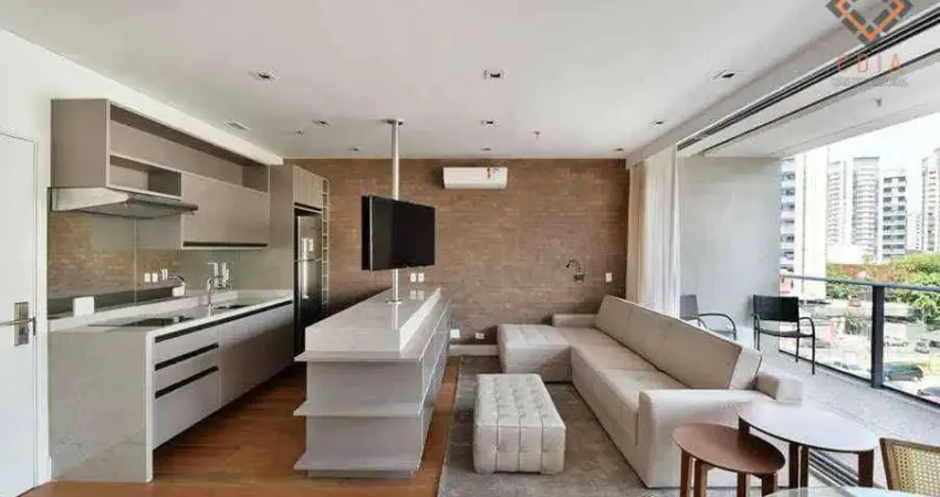 Apartamento com 1 dormitório, 62 m² - venda por r$ 1.810.000,00 ou aluguel por r$ 14.000,00/mês - itaim - são paulo/sp