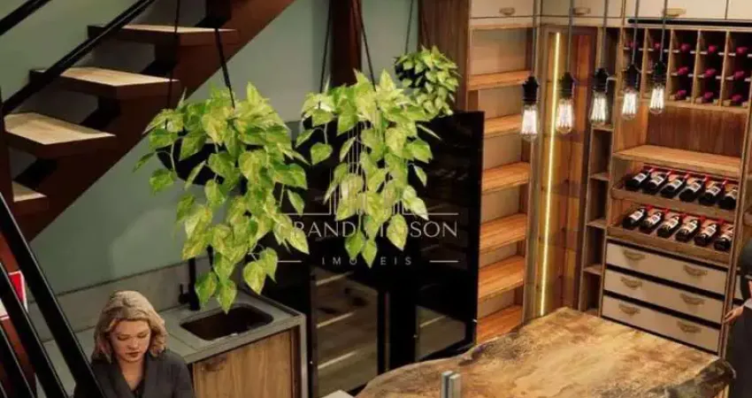 Ponto comercial a venda montado com mezanino, móveis planejados e todo mobiliário.