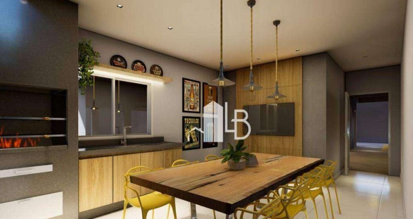 Apartamento com 2 dormitórios à venda, 59 m² por R$ 377.000,00 - Novo Mundo - Uberlândia/MG