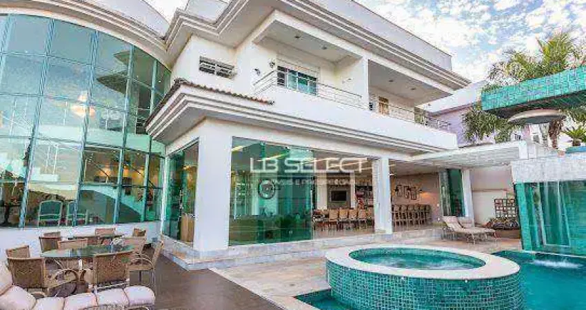 Casa alto padrão no condomínio Gênova com quatro suítes e área gourmet completa.