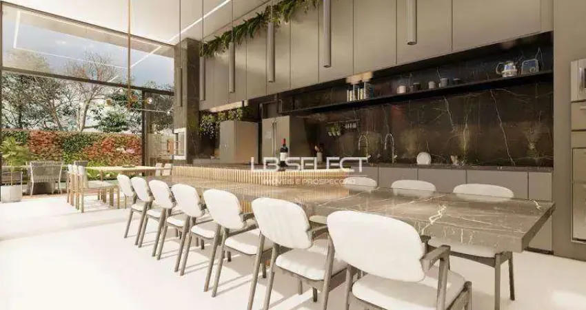 Casa no condomínio Arts com três suítes com closet e área de lazer completa.