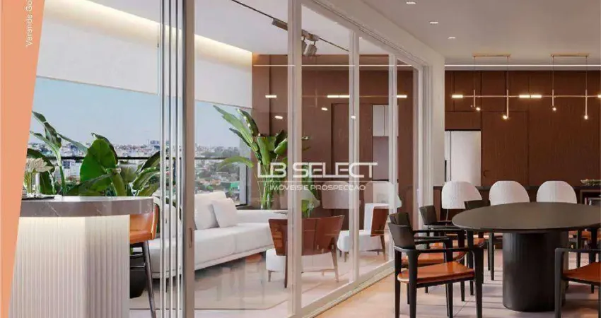Apartamento no bairro Santa Maria com três suítes, varanda gourmet e vaga para três carros.