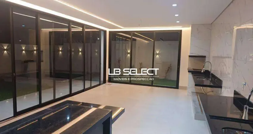 Casa no Condomínio Arts com três suítes, escritório com lavabo e área gourmet completa.