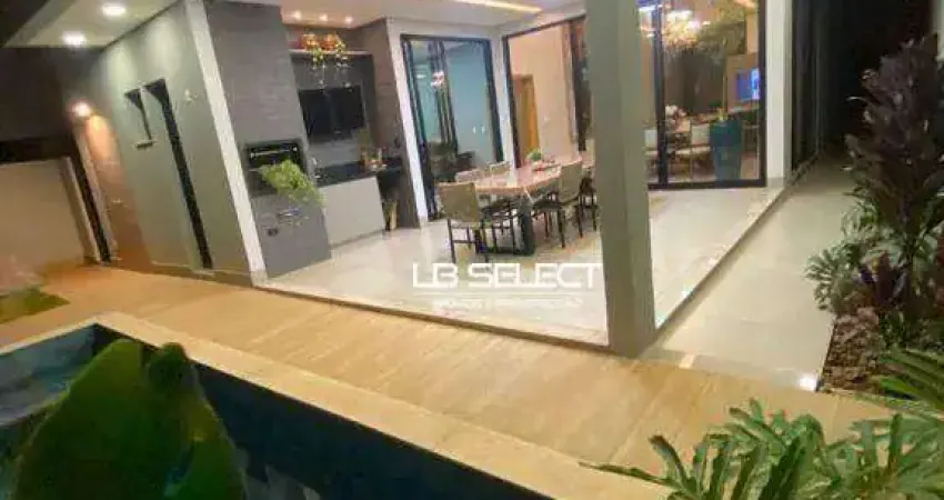 Casa no Condomínio Splendido com três suítes e varanda goutmert completa.