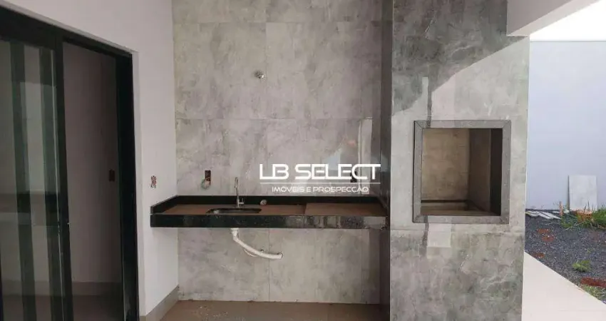 Casa no bairro portal do vale com três quartos, suíte e varanda gourmet.