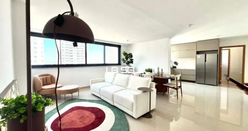 Apartamento no bairro karaíba com três suítes e varanda extendida