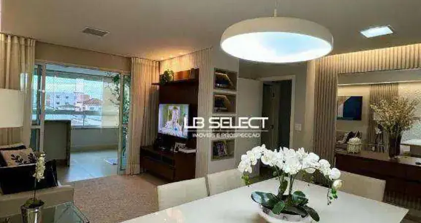 Apartamento no bairro martins com três quartos, sacada e duas vagas de garagem.