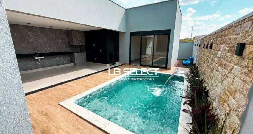 Casa no condomínio arts com três suítes  e varanda gourmet completa.