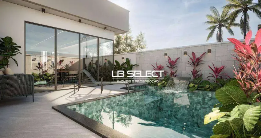 Casa no condomínio splendido com quatro suítes e varanda gourmet completa.