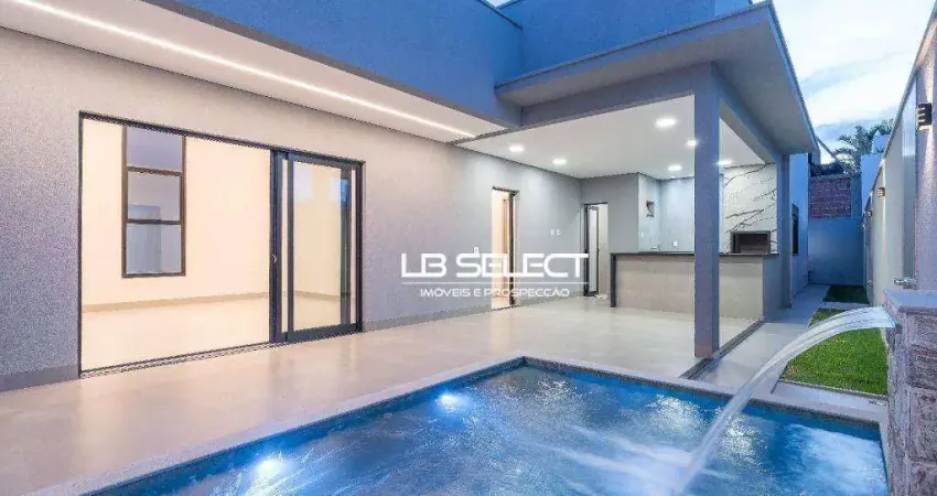 Casa no condomínio splendido com três suítes e varanda gourmet.