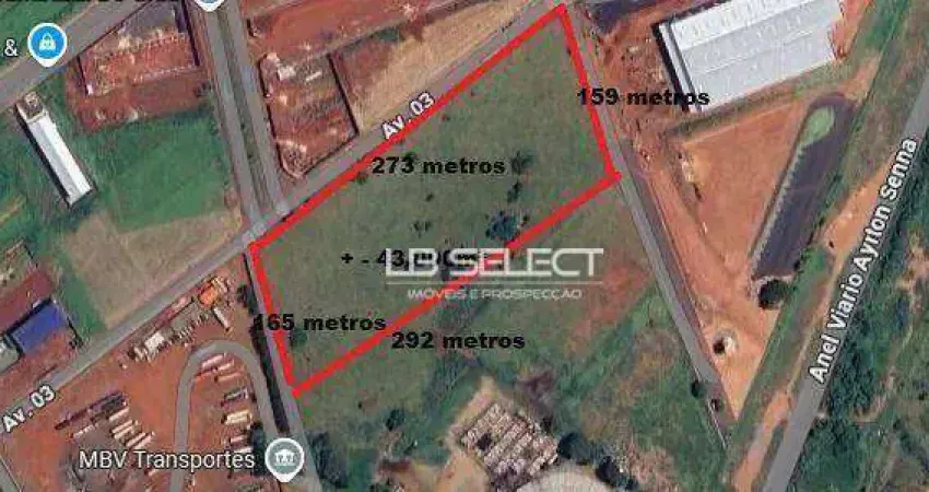 Área à venda, 43000 m² por r$ 15.050.000,00 - distrito industrial - uberlândia/mg
