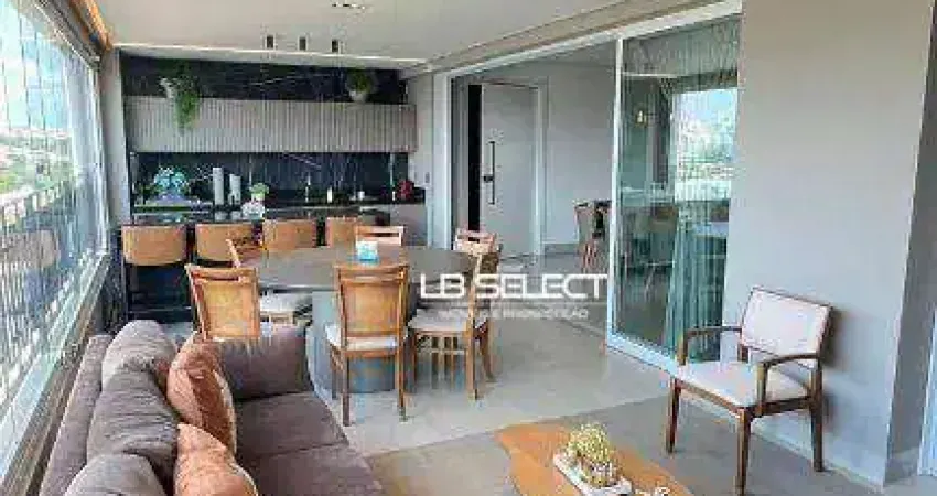 Apartamento no bairro morada da colina com três suítes e ampla área gourmet.