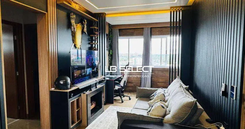 Apartamento no bairro tibery com dois quartos, suíte e uma vaga de garagem,.