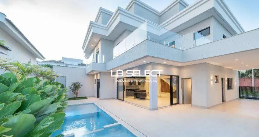 Casa no Condomínio Jardins Gênova com cinco suítes e área gourmet.