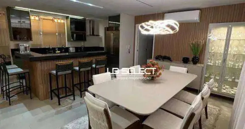 Apartamento no bairro Tubalina com três quartos, suíte com closet e varanda gourmet.