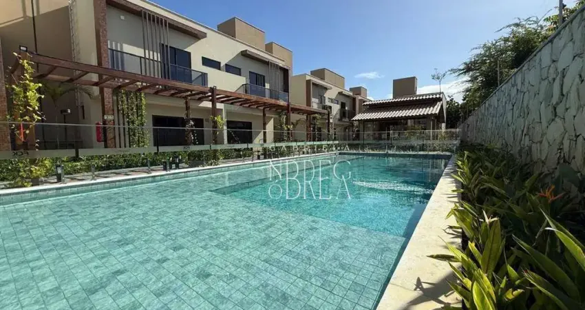 Casa tipo dulplex pronta para morar em condomínio a 50mts do mar - 3 quartos - lazer completo-ponta de campina /joão pessoa/ cabedelo pb