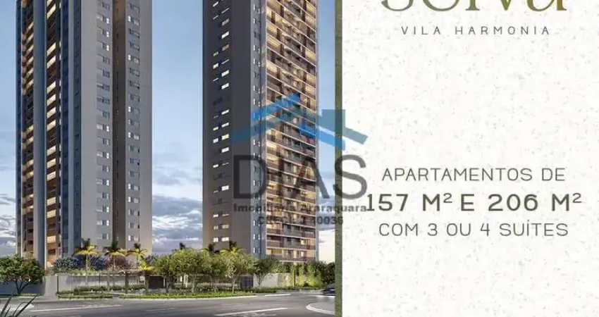 SEIVA VILA HARMONIA 4 SUÍTES 2 SACADAS LAZER COMPLETO 157 E 206 METROS