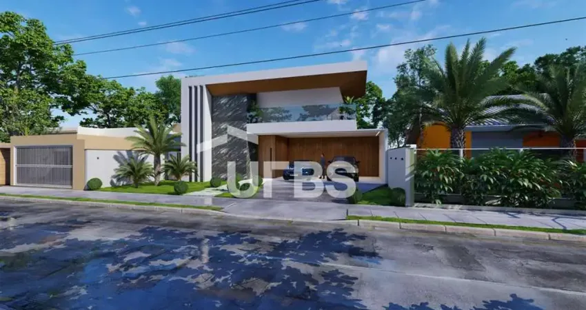 Sobrado luxuoso com 5 suítes em condomínio fechado em goiânia!