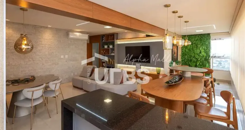 Apartamento mobiliado 170 m² – 3 suítes – gaia consciente home – setor bueno, goiânia