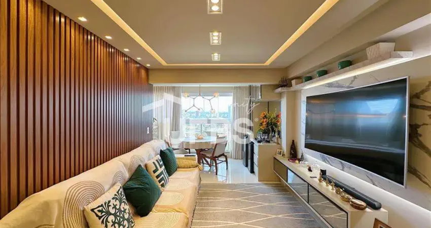 Excelente apartamento mobiliado no blue home resort, localizado na avenida t-3.