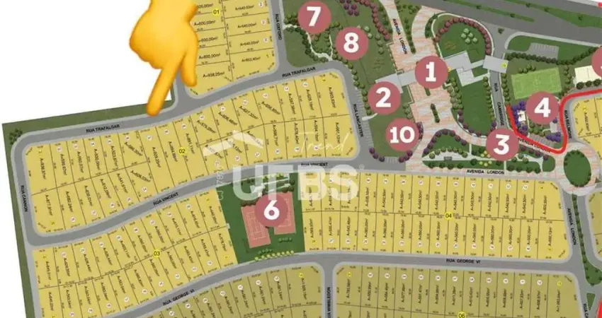 Terreno à venda no Residencial Jardins Londres, Goiânia 