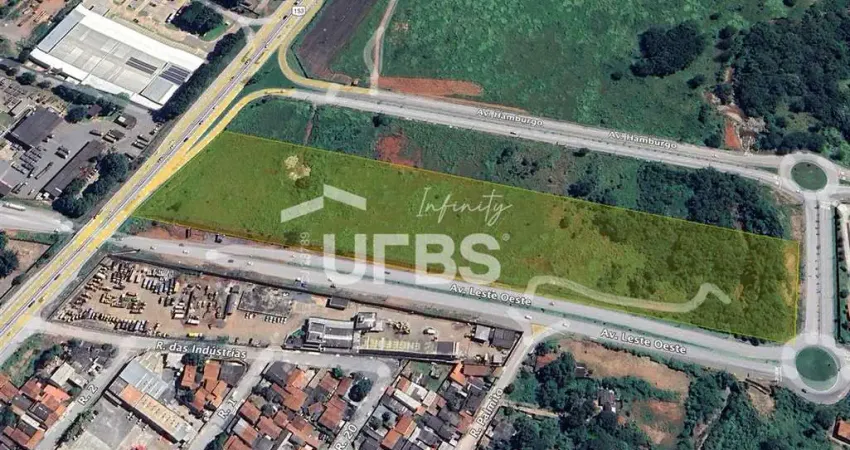 Terreno comercial de 33.000 m² à venda na br-153 esq com av leste oeste – conjunto caiçara, goiânia