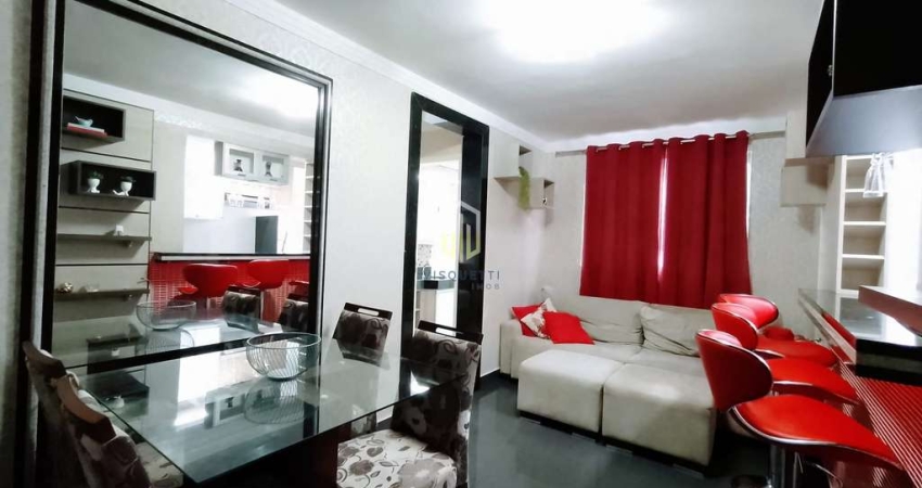 Apartamento no SPAZIO LÓTUS com, 02 dormitórios, 01 banheiro social, sala em 02 ambientes, cozinha,
