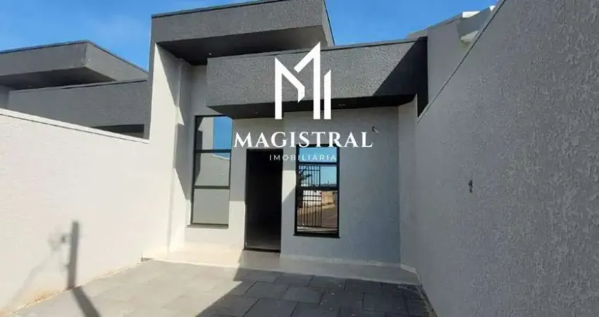 Casa exclusiva à venda em cascavel - bairro brasília, frente, 2 quartos (1 suíte) com 2 vagas