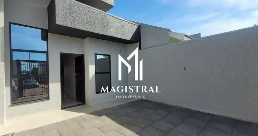 Casa exclusiva em cascavel (bairro brasília) – frente, 2 quartos, 1 suíte