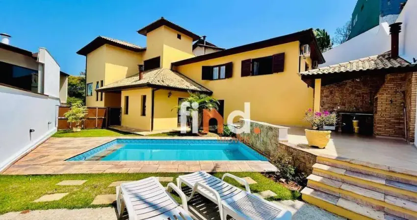 Casa com 4 suítes para alugar, 500 m² por r$ 11.395/mês - são paulo ll - granja viana - cotia/sp