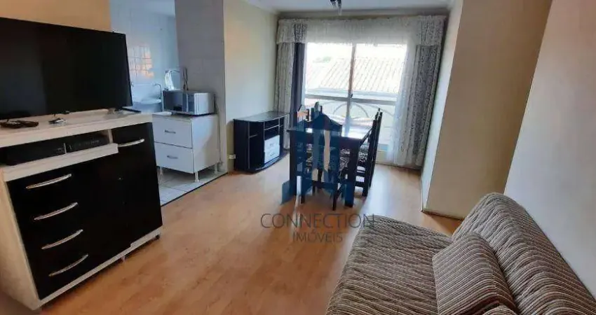 Apartamento com 3 dormitórios para alugar, 60 m² por R$ 2.670,55/mês - Cabral - Curitiba/PR