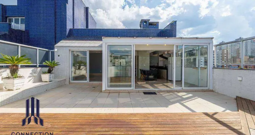 Cobertura com 4 dormitórios para alugar, 186 m² por r$ 7.187,08/mês - água verde - curitiba/pr