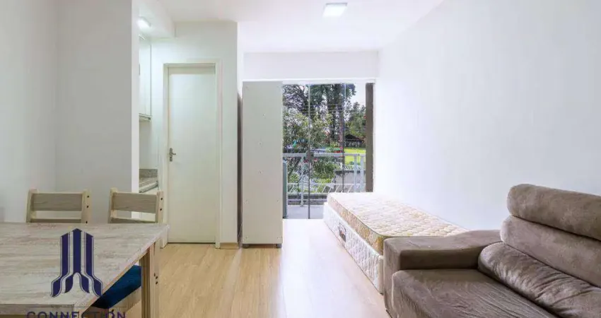 Kitnet com 1 dormitório para alugar, 23 m² por r$ 1.669,14/mês - cajuru - curitiba/pr