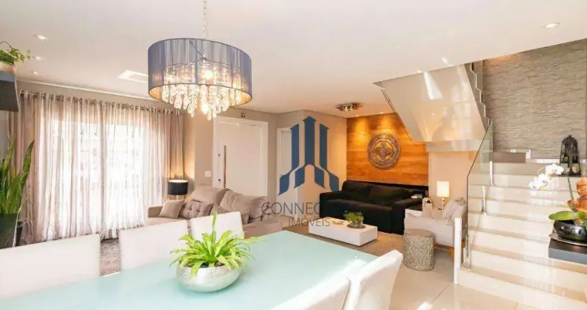 Sobrado com 4 dormitórios para alugar, 180 m² por r$ 8.809,94/mês - santa felicidade - curitiba/pr