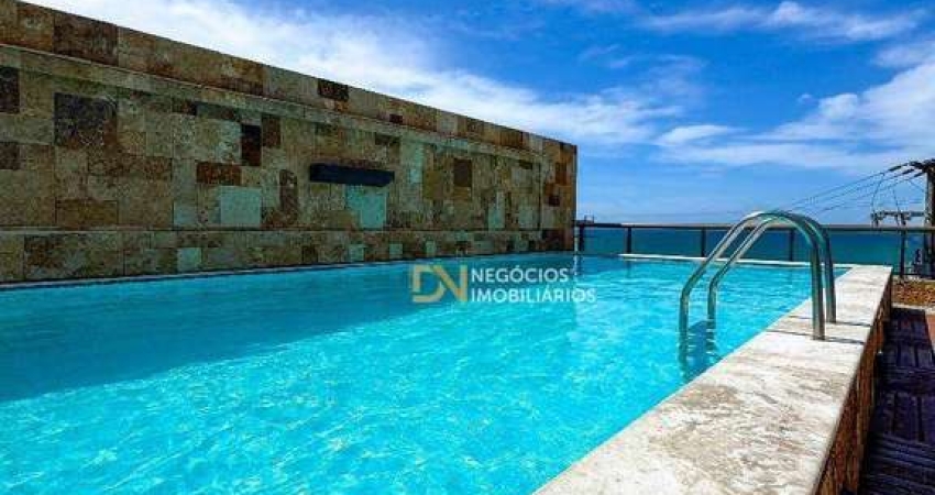 Apartamento/Flat com 2 dormitórios sendo 1 suíte com linda vista para o Morro do Careca, à venda, 55 m² por R$ 430.000 - Ponta Negra - Natal/RN