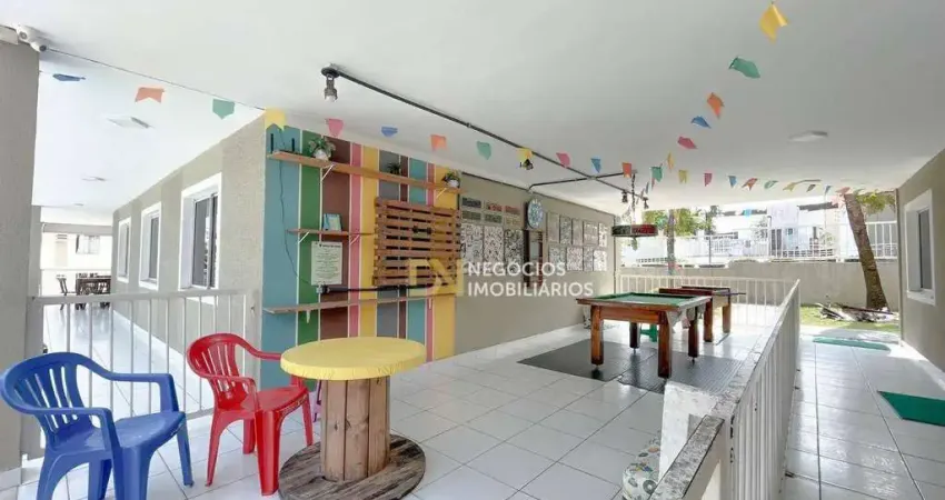 Apartamento com 2 dormitórios à venda, 43 m² por r$ 175.000,00 - nova parnamirim - parnamirim/rn