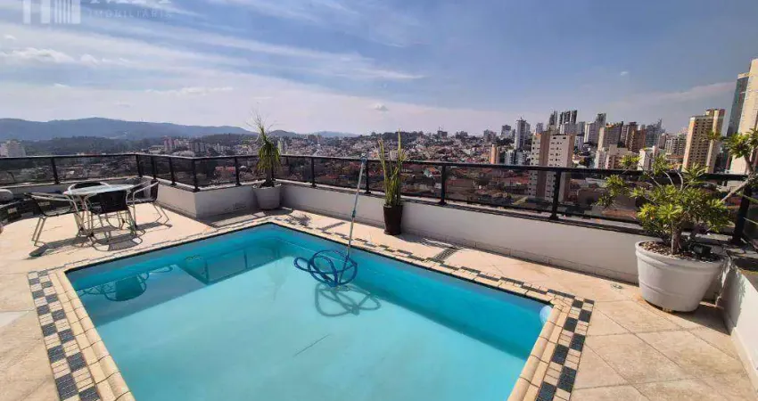 Cobertura com 3 dormitórios à venda, 282 m² por r$ 1.600.000,00 - água fria - são paulo/sp